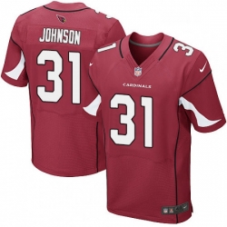 Men Nike Arizona Cardinals 31 David Johnson Elite Red Team Color NFL Jersey