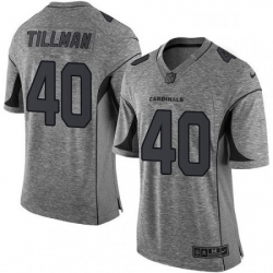 Men Nike Arizona Cardinals 40 Pat Tillman Limited Gray Gridiron NFL Jersey