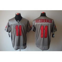 Nike Arizona Cardinals 11 Larry Fitzgerald Grey Elite Shadow NFL Jersey