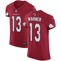 Nike Cardinals #13 Kurt Warner Red Team Color Mens Stitched NFL Vapor Untouchable Elite Jersey