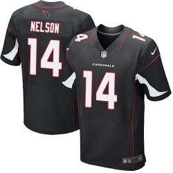 Nike Cardinals #14 J J  Nelson Black Alternate Mens Stitched NFL Elite Jersey