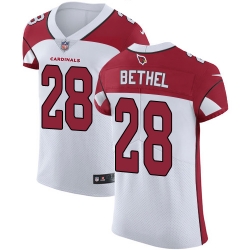 Nike Cardinals #28 Justin Bethel White Mens Stitched NFL Vapor Untouchable Elite Jersey