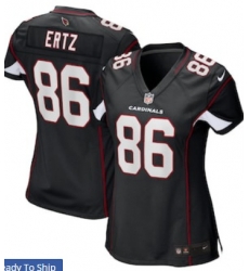 Women Arizona Cardinals 86 Zach Ertz Black Vapor Limited Jersey