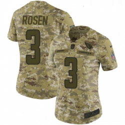 Womens Nike Arizona Cardinals 3 Josh Rosen Limited Camo 2018 Salute to Service NFL Jersey