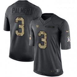 Youth Nike Arizona Cardinals 3 Carson Palmer Limited Black 2016 Salute to Service NFL Jersey