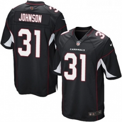 Youth Nike Arizona Cardinals 31 David Johnson Game Black Alternate NFL Jersey