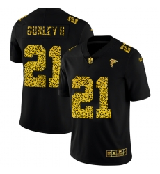 Atlanta Falcons 21 Todd Gurley II Men Nike Leopard Print Fashion Vapor Limited NFL Jersey Black