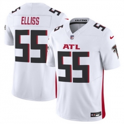 Men Atlanta Falcons 55 Kaden Elliss White 2025 F U S E  Vapor Untouchable Limited Stitched Football Jersey