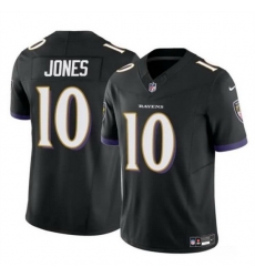 Men Baltimore Ravens 10 Emory Jones Black 2023 F U S E Vapor Limited Football Jersey