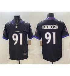 Men Baltimore Ravens  91 Trey Hendrickson Black 2026 F U S E  Alternate Vapor Stitched Limited Football Jersey