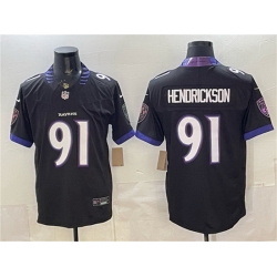 Men Baltimore Ravens  91 Trey Hendrickson Black 2026 F U S E  Alternate Vapor Stitched Limited Football Jersey