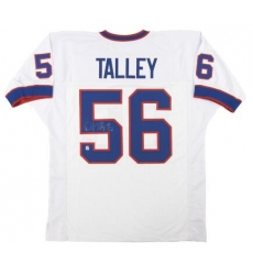 Men Bills 56 Darryl Talley white throwback jersey