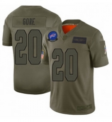 Men Buffalo Bills 20 Frank Gore Limited Camo 2019 Salute to Service Football Jersey