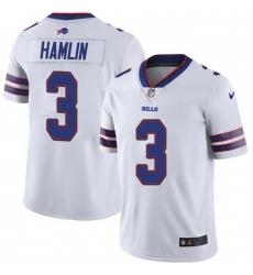 Men Buffalo Bills 3 Damar Hamlin White Vapor Untouchable Limited Stitched Jersey