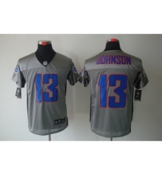 Nike Buffalo Bills 13 Steve Johnson Grey Elite Shadow NFL Jersey