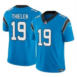 Youth Men Panthers 19 Adam Thielen Blue Vapor Untouchable Stitched Football Jersey