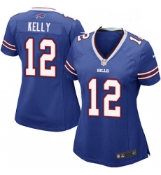 Womens Nike Buffalo Bills 12 Jim Kelly Game Royal Blue Team Color NFL Jersey