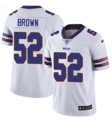 Youth Nike Bills #52 Preston Brown White Stitched NFL Vapor Untouchable Limited Jersey