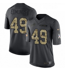 Youth Nike Buffalo Bills 49 Tremaine Edmunds Limited Black 2016 Salute to Service NFL Jersey