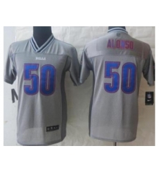 Youth Nike Buffalo Bills 50 Kiko Alonso Grey Vapor Elite Jerseys