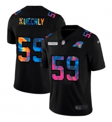 Carolina Panthers 59 Luke Kuechly Men Nike Multi Color Black 2020 NFL Crucial Catch Vapor Untouchable Limited Jersey