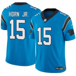 Men Carolina Panthers Jaycee Horn #8 Nike Blue F U S E Stitched Nike NFL Jersey