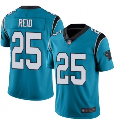 Mens Carolina Panthers 25 Eric Reid Limited Blue Vapor Untouchable Jersey