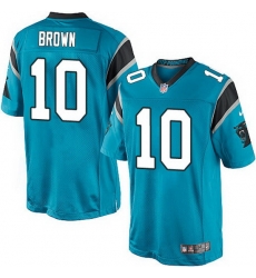 Nike Panthers #10 Philly Brown Blue Team Color Mens Stitched NFL Elite Jersey