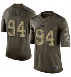 Nike Panthers #94 Kony Ealy Green Mens Stitched NFL Limited Salute to Service Jersey