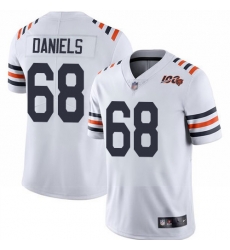 Bears 68 James Daniels White Alternate Men Stitched Football Vapor Untouchable Limited 100th Season Jersey