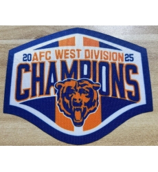 Chicago Bears 2025 AFC West Division Champions Patch Biaog Chicago Bears 2025 AFC West Division Champions Patch Biaog