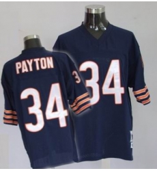 Chicago Bears 34 Walter Payton Premier Throwback Team blue Color mitchellandness Jersey