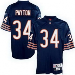 Chicago Bears 34 Walter Payton blue mitchell and ness