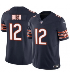Men Chicago Bears  12 Devin Bush Navy 2026 F U S E  Vapor Untouchable Limited Stitched Football Jersey