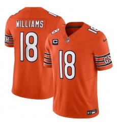Men Chicago Bears 18 Caleb Williams Orange 2026 F U S E With 3 star C Patch Vapor Untouchable Limited Stitched Football Jersey Men Chicago Bears 18 Caleb Williams Orange 2026 F U S E With 3 star C Patch Vapor Untouchable Limited Stitched Football Jersey