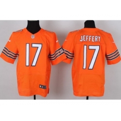 Nike Chicago Bears 17 Alshon Jeffery Orange Elite NFL Jersey