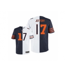 Nike Chicago Bears 17 Alshon Jeffery White-Blue Limited Split NFL Jersey