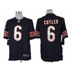 Nike Chicago Bears 6 Jay Cutler Blue Limited NFL Jersey