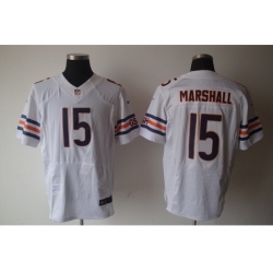 Nike chicago bears 15 brandon marshall White Elite NFL Jersey