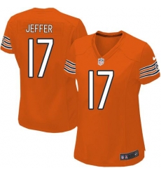 Nike NFL Chicago Bears #17 Alshon Jeffery Orange Women's Limited Alternate