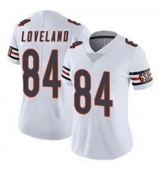 Women Chicago Bears  84 Colston Loveland White F U S E  Vapor Untouchable Limited Stitched Football Jersey