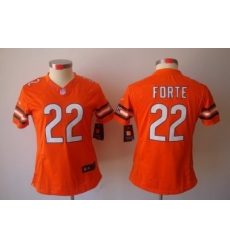 Women Nike Chicago Bears 22 Forte Orange Color[NIKE LIMITED Jersey]