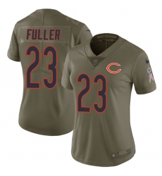 Womens Nike Bears #23 Kyle Fuller Olive  Stitched NFL Limited 2017 Salute to Service Jersey