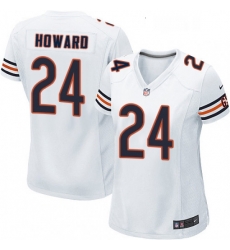 Womens Nike Chicago Bears 24 Jordan Howard Game White NFL Jersey