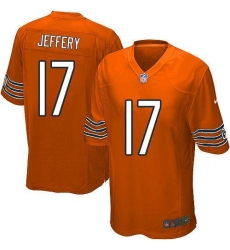 Nike NFL Chicago Bears #17 Alshon Jeffery Orange Youth Limited Alternate Jersey