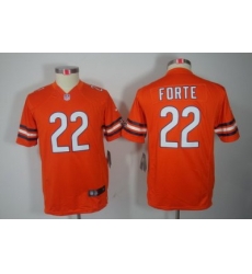 Youth Nike Chicago Bears #22 Forte Orange Color[Youth Limited Jerseys]