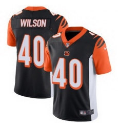 Cincinnati Bengals 40 Brandon Wilson Men Limited Black Team Color Vapor Untouchable Jersey