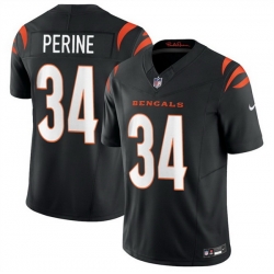 Men Cincinnati Bengals 34 Samaje Perine Black 2025 F U S E  Vapor Untouchable Limited Stitched Football Jersey