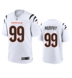 Women Cincinnati Bengals 99 Myles Murphy White Stitched Game Jersey