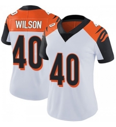 Women Nike Cincinnati Bengals 40 Brandon Wilson White Jersey